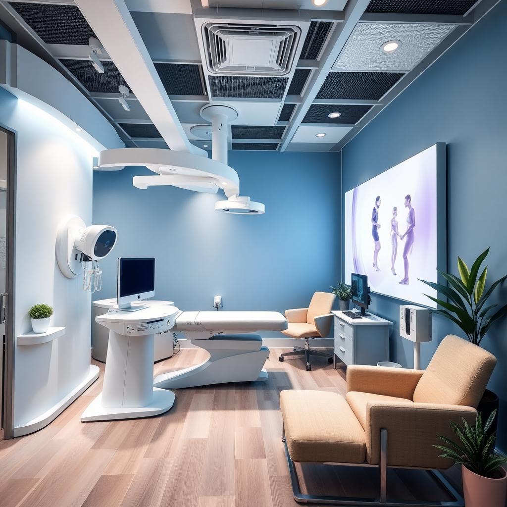 A modern fertility clinic with advanced equipment
