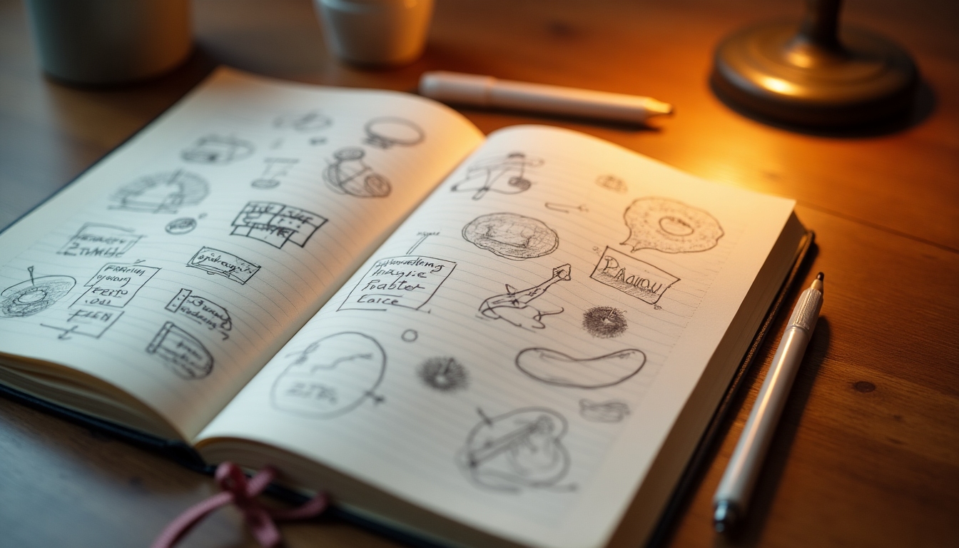 A personal journal with notes about fertility experiences