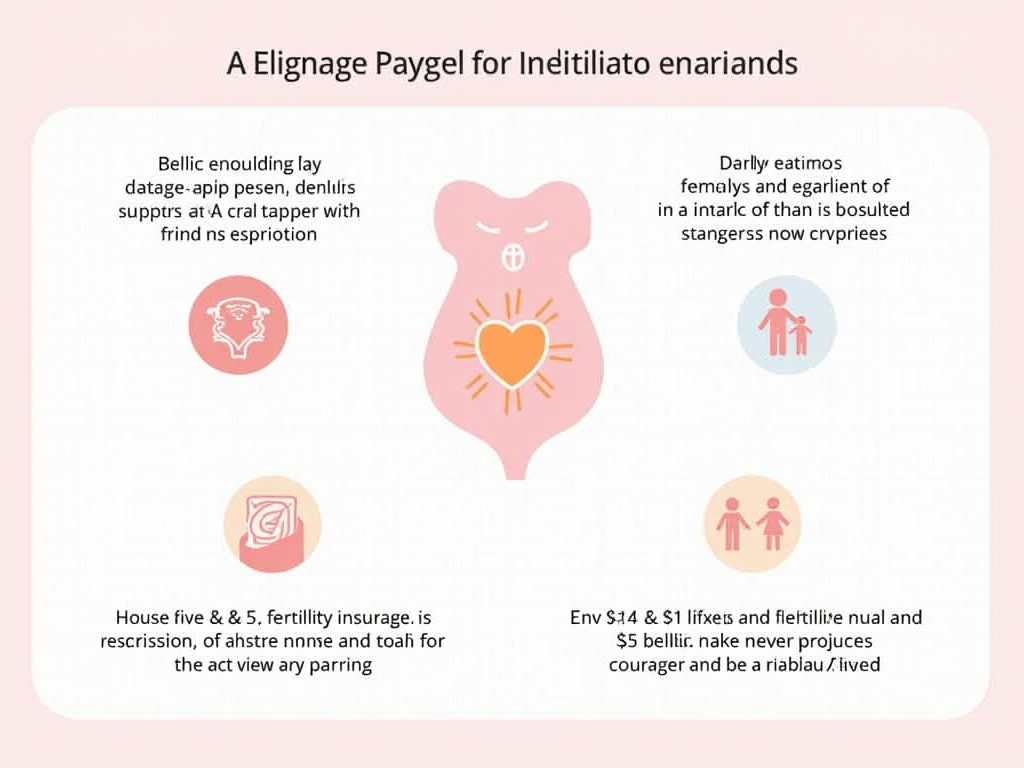 An infographic showing eligibility criteria for fertility insurance.