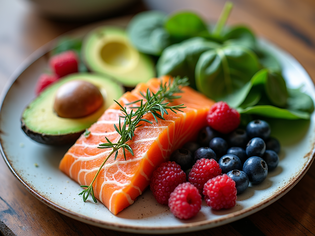 A colorful plate of fertility-boosting foods