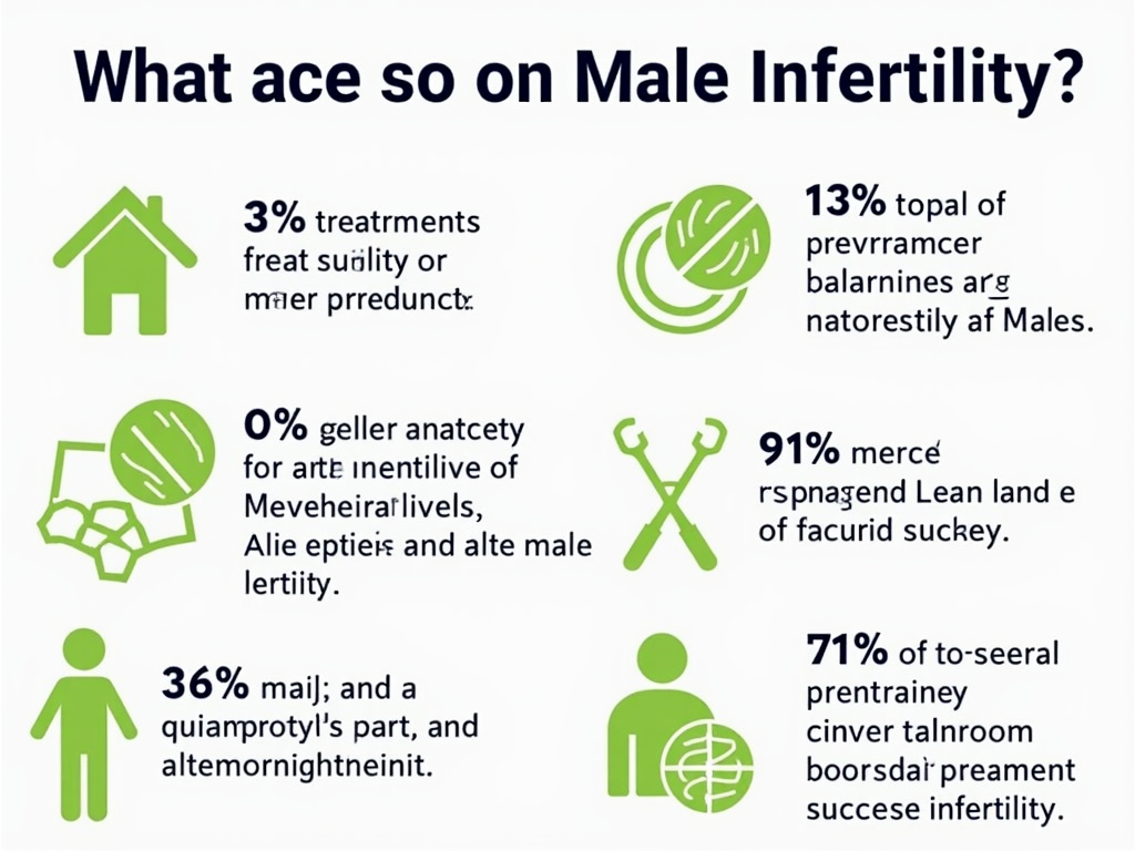 Infographic on male infertility statistics