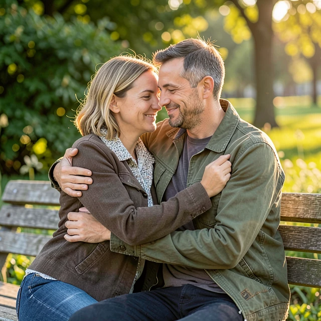 Couple embracing with emotional support while facing infertility challenges