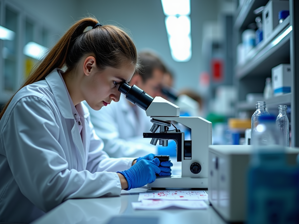 Embryologists in fertility lab