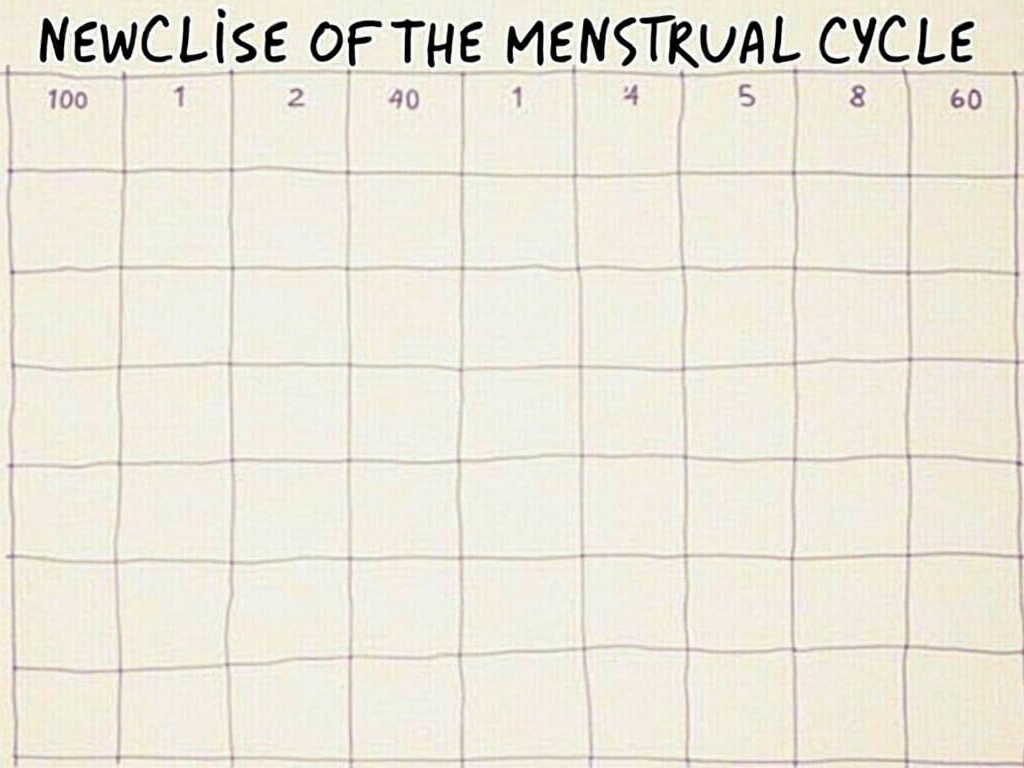 Calendar with ovulation days marked