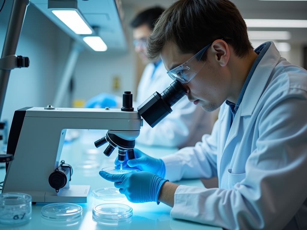 Fertility clinic laboratory with advanced technology