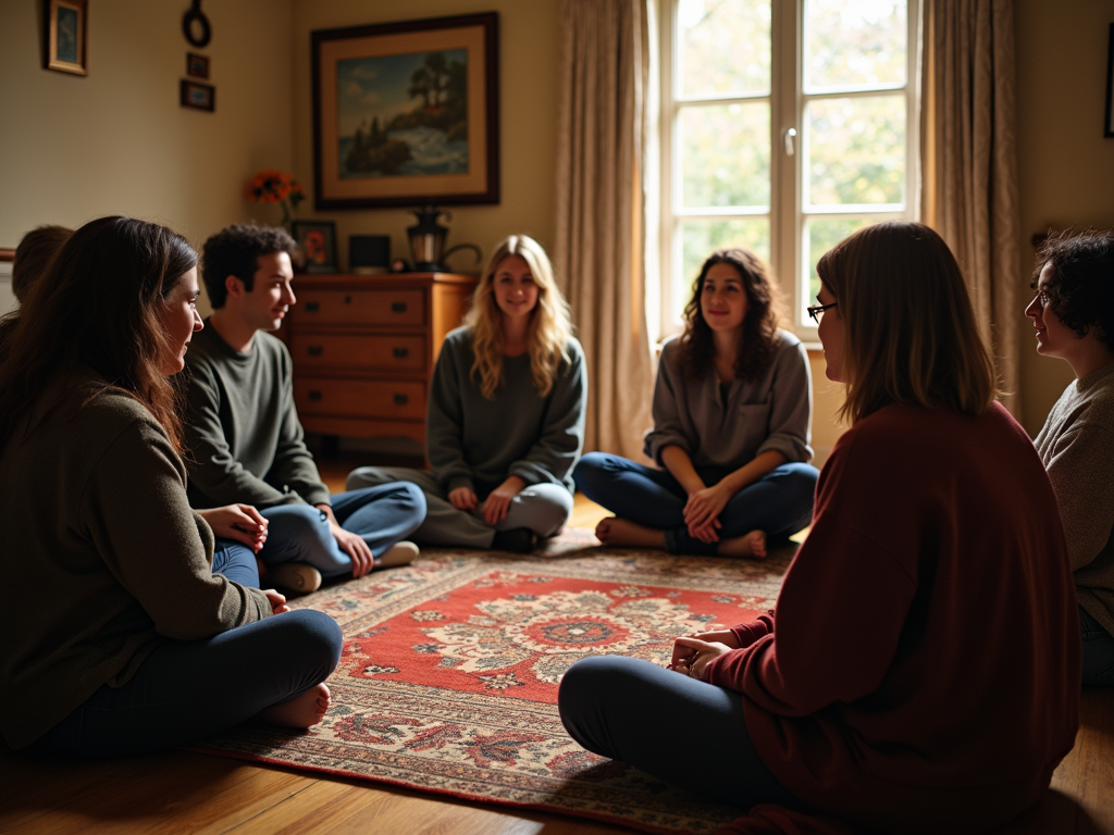 A support group meeting