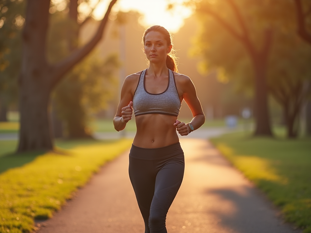 A woman exercising to maintain a healthy weight for fertility