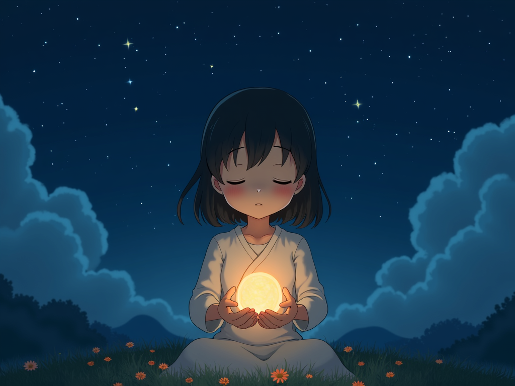 A Studio Ghibli-inspired image of hope and new beginnings in fertility care