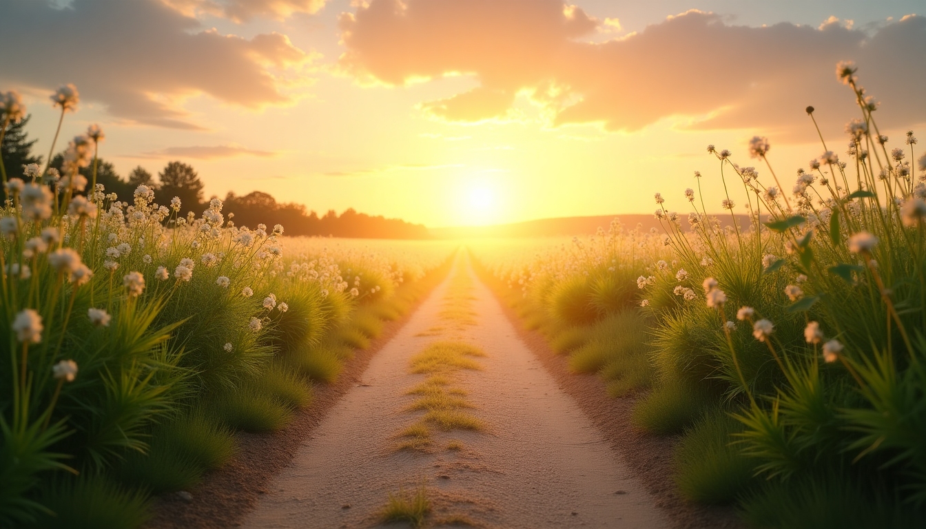 A serene illustration of a path leading to a warm sunrise, symbolizing hope and new beginnings in the fertility journey.