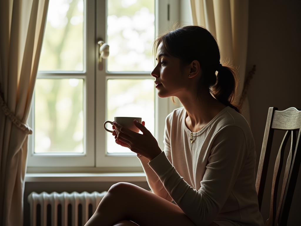 Woman reflecting on fertility journey