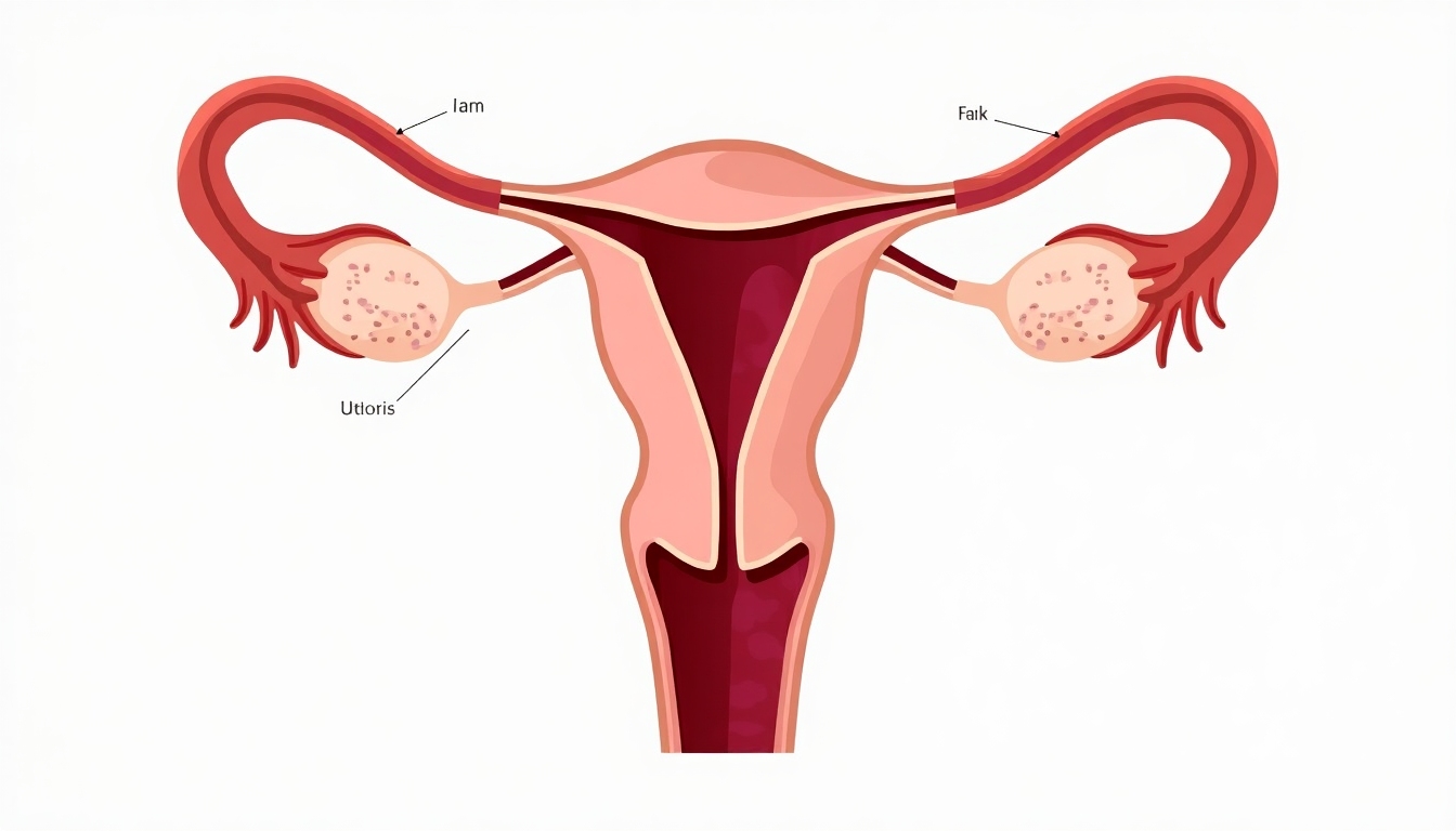 Female reproductive system diagram