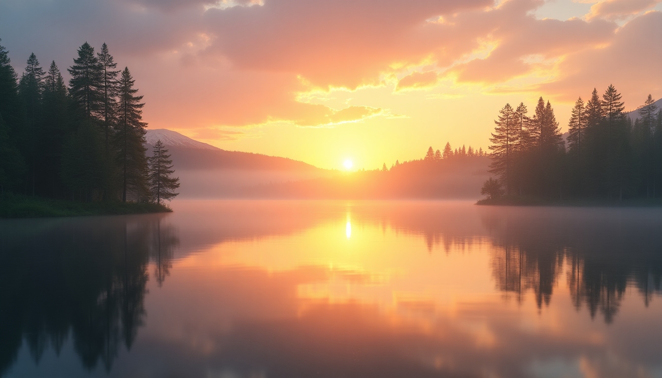 A serene nature scene symbolizing hope and new beginnings.