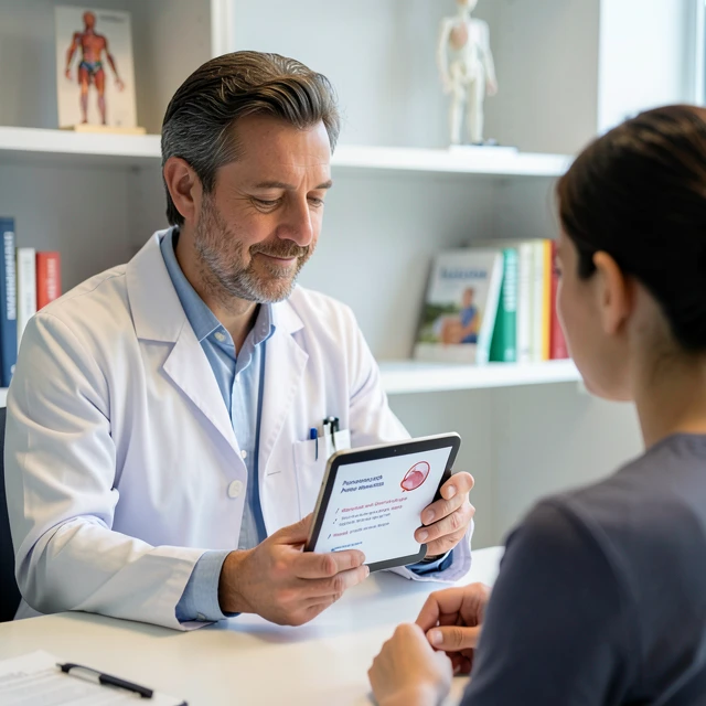 Doctor consulting patient about fertility preservation