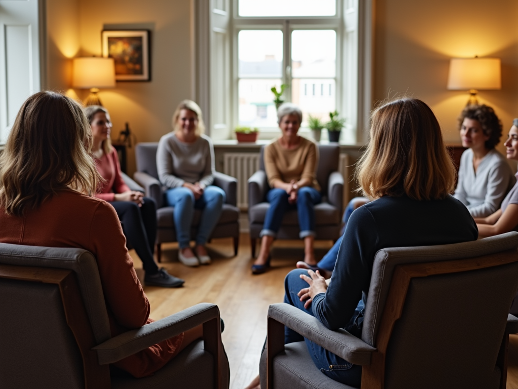 Fertility support group meeting