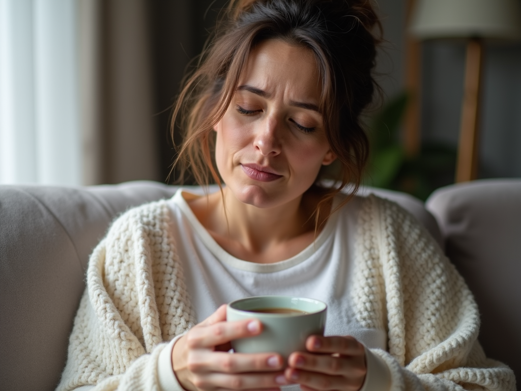 Woman reflecting on her IVF experience