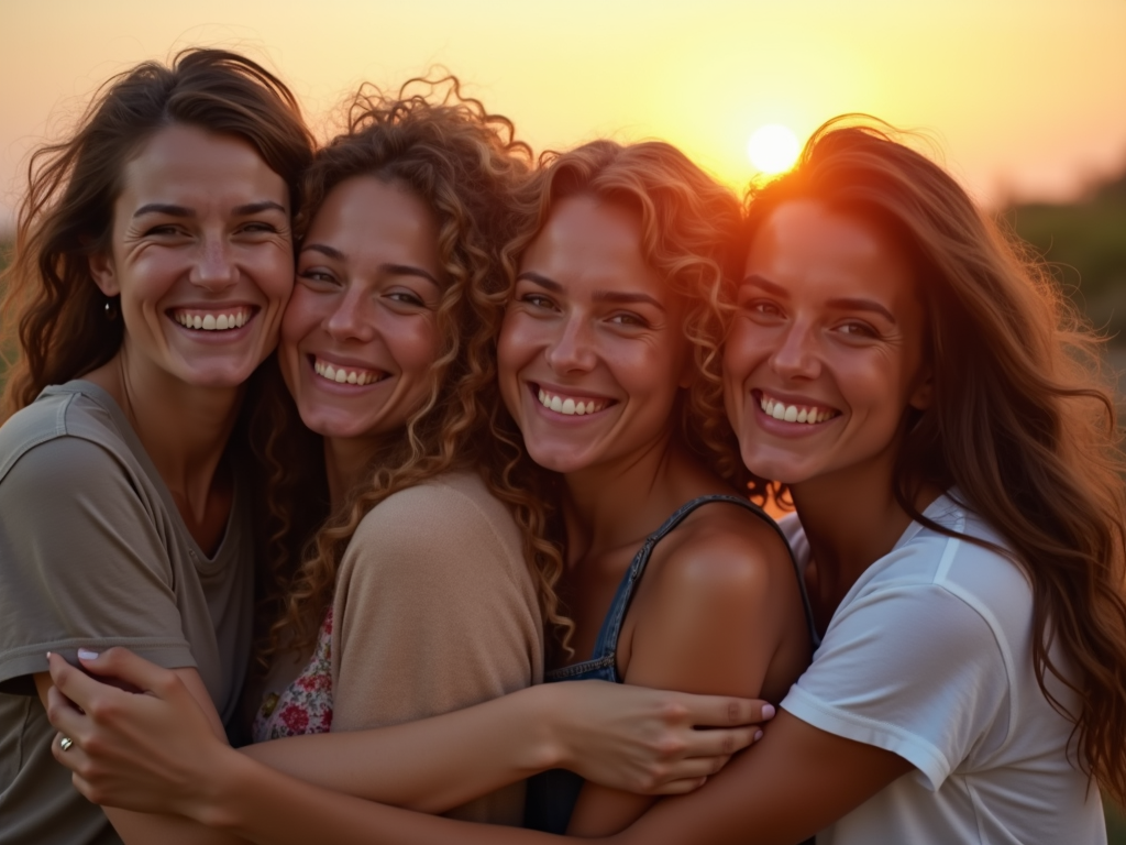 People finding hope and support in their infertility journeys at dawn.