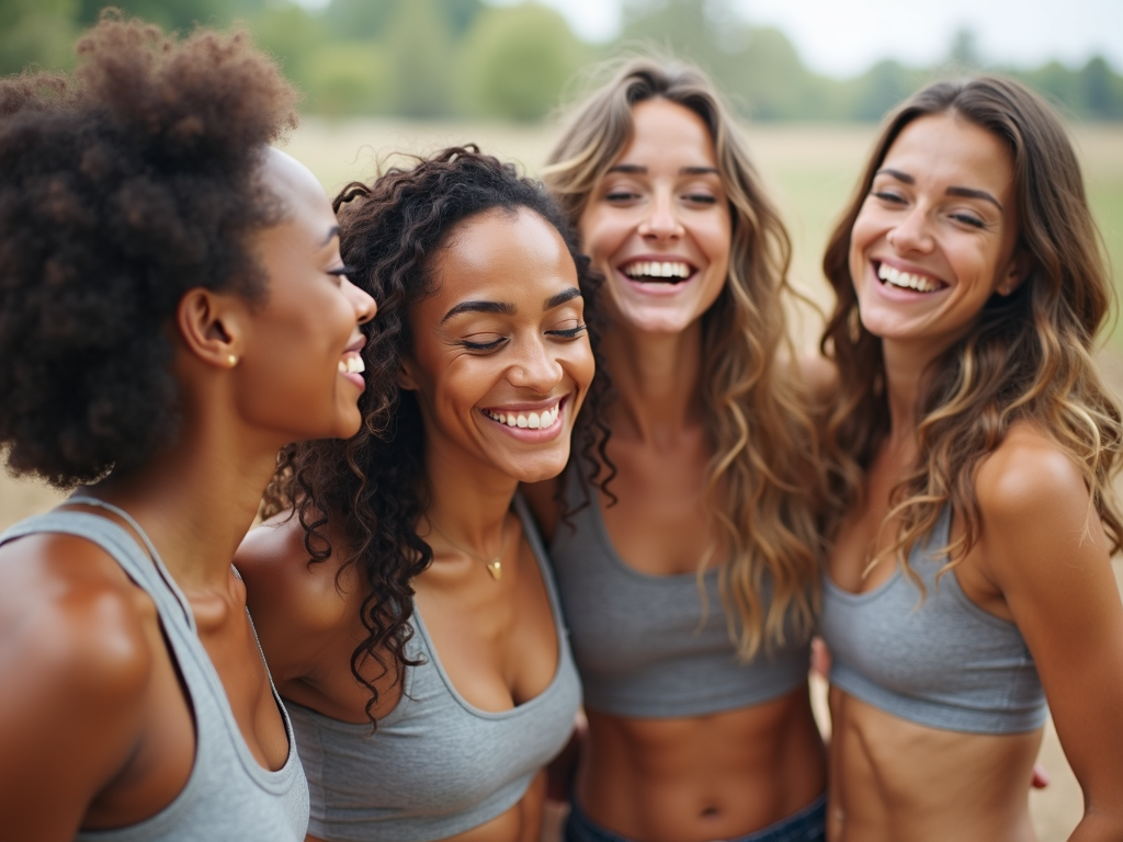 Women celebrating health and fertility