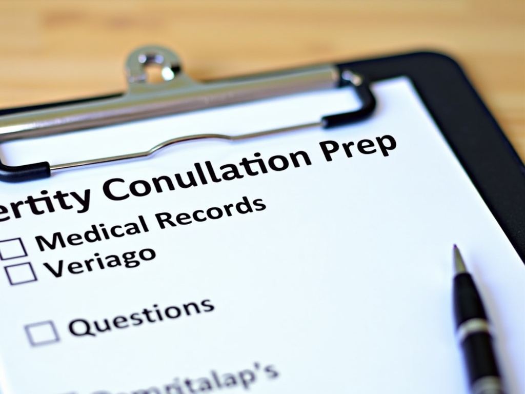 Checklist for fertility consultation preparation