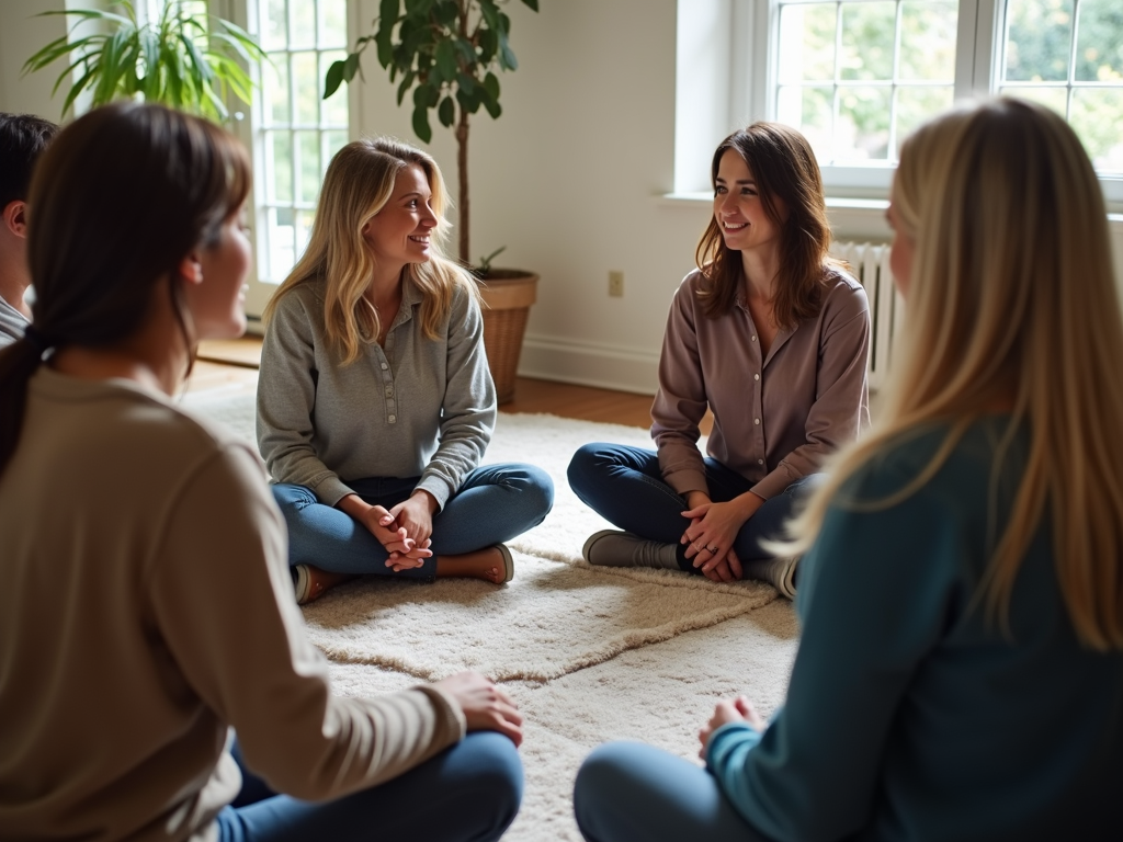 Support group meeting showing community and shared experiences