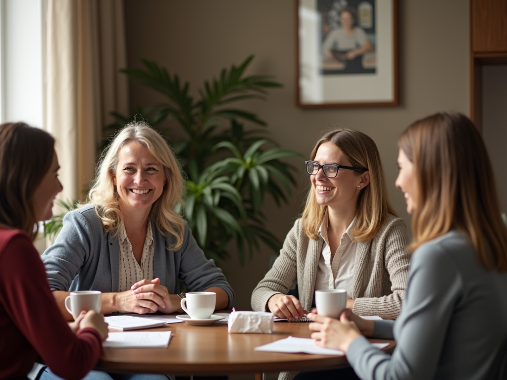 Women in a PCOS support group
