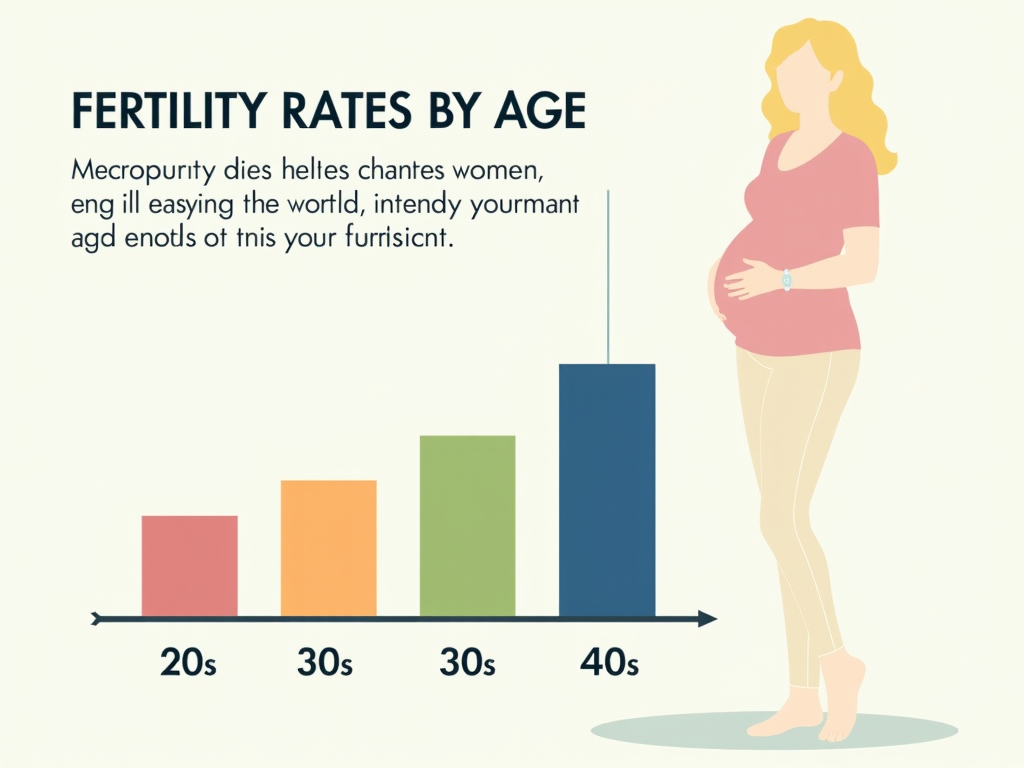 Infographic of fertility rates by age