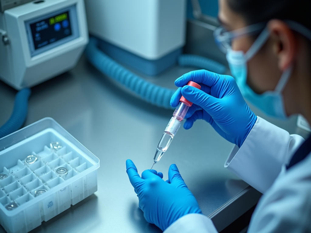 Preparing sperm sample for freezing