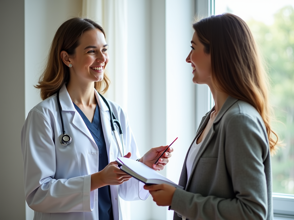 Doctor discussing fertility options with patient