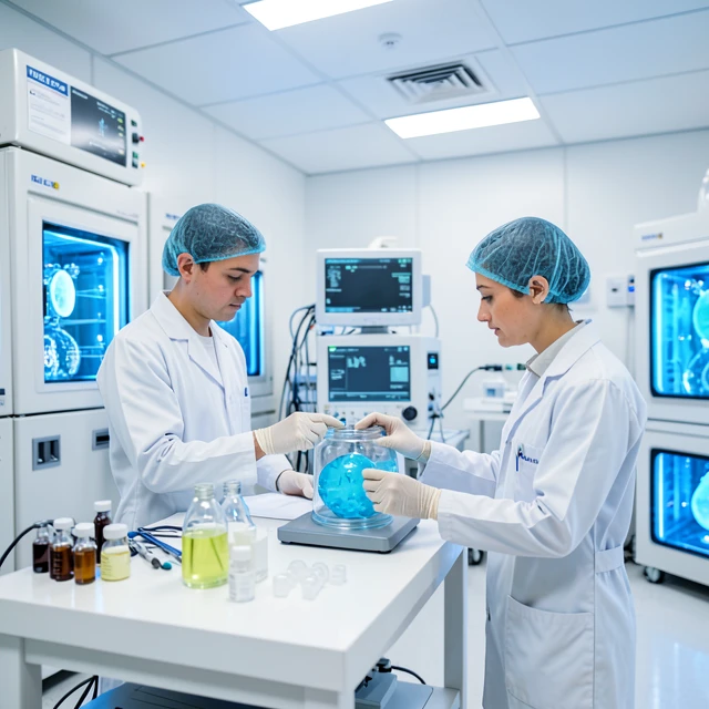 Fertility clinic lab for cryopreservation of eggs and embryos