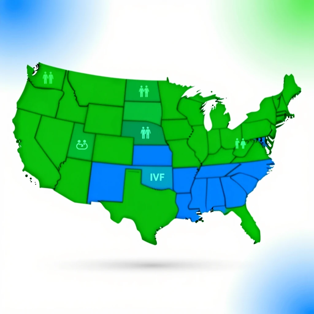 US map of state fertility insurance coverage 2025