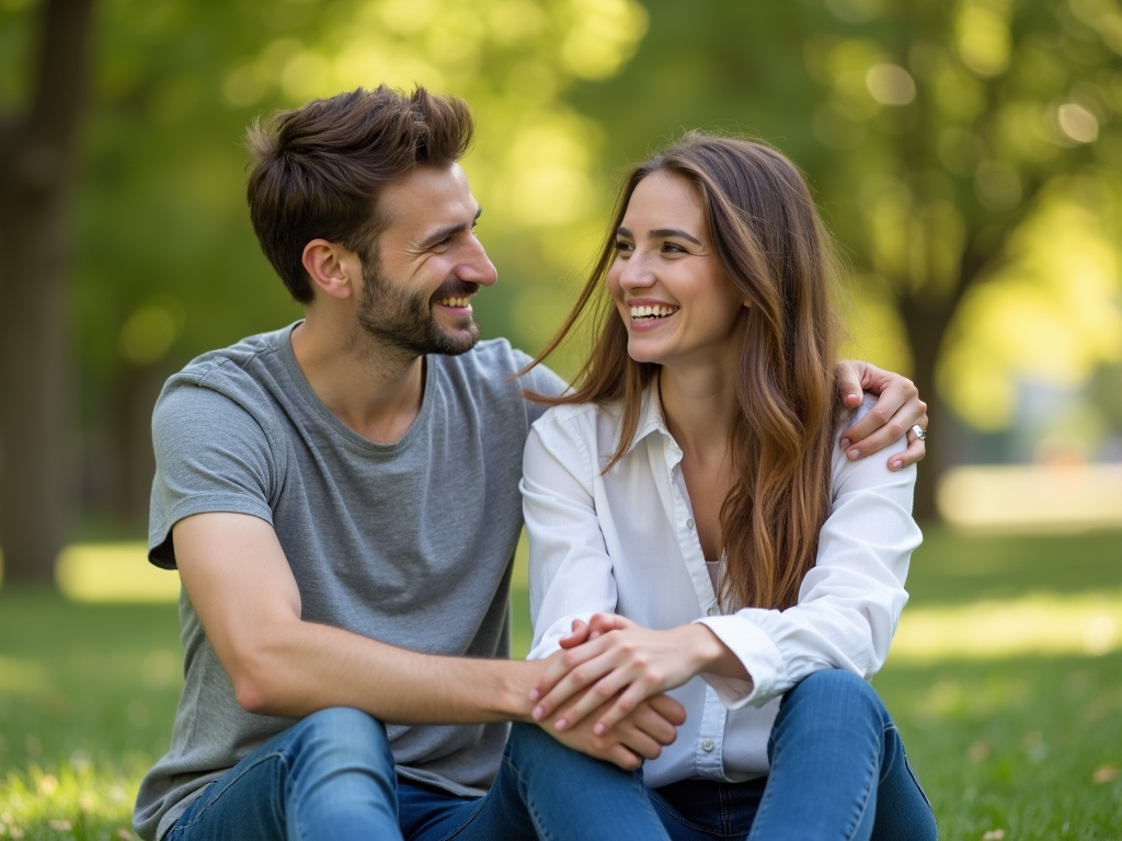 Couple supporting each other during IVF journey