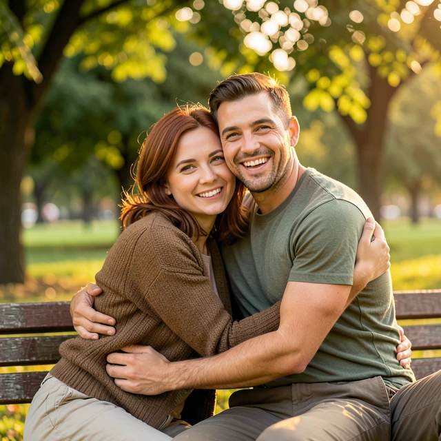 Hopeful couple celebrating progress in their PCOS fertility journey