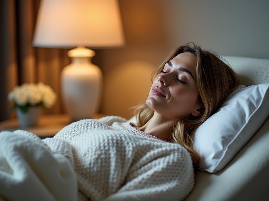 Patient relaxing after fertility treatment