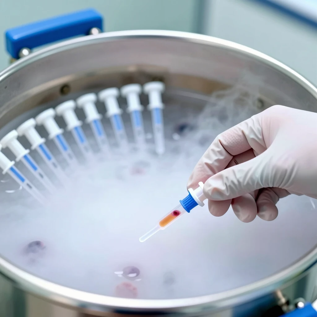 Secure storage of cryopreserved embryos in liquid nitrogen