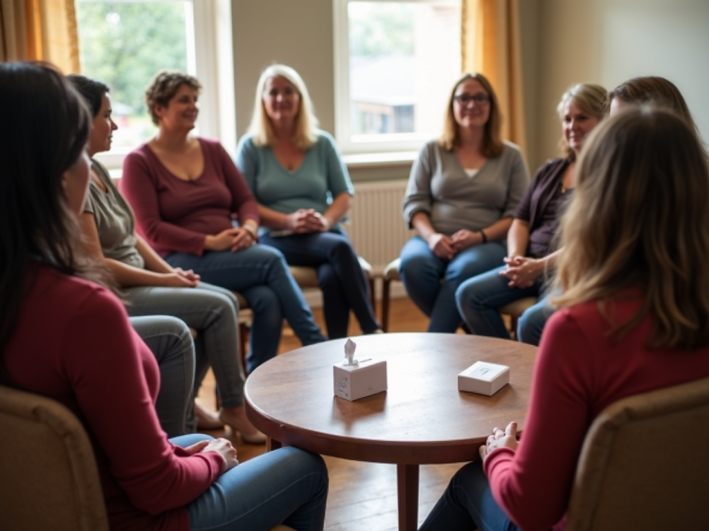 Infertility support group meeting