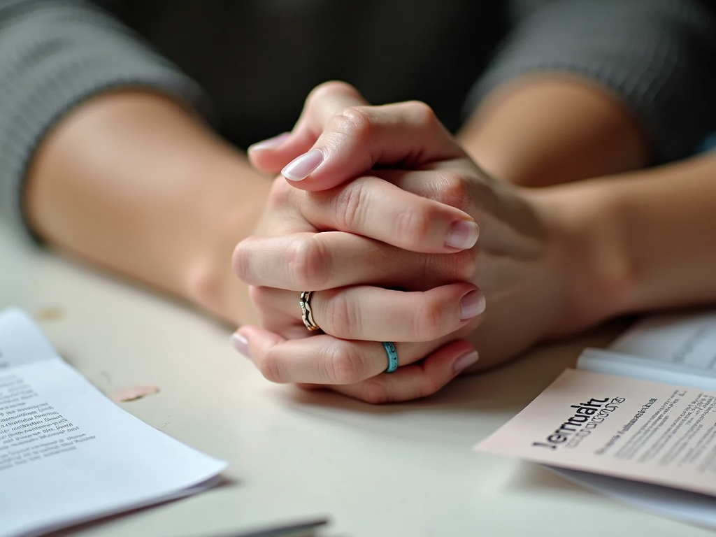 A couple showing unity and emotional support before a fertility treatment appointment.