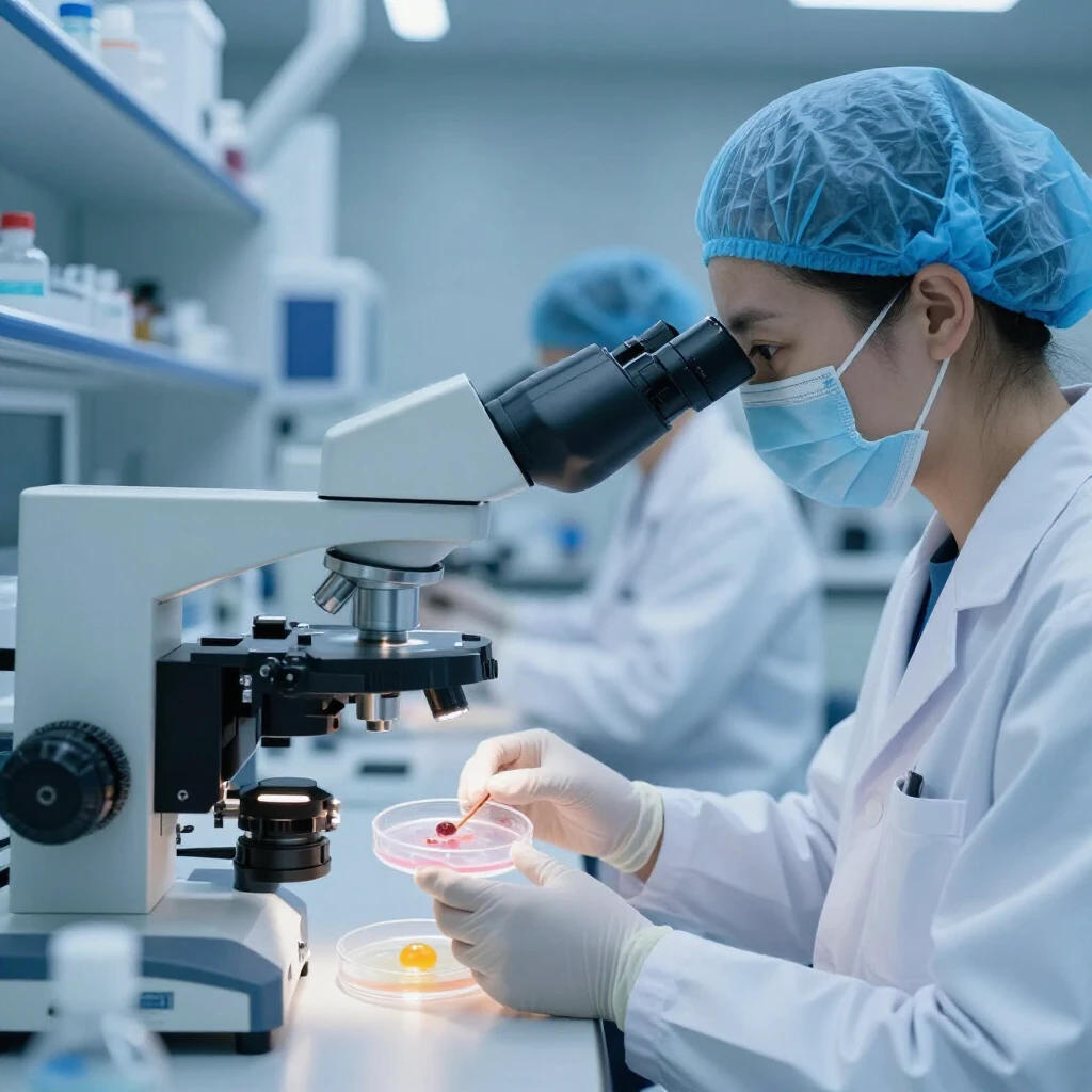 IVF process in fertility laboratory
