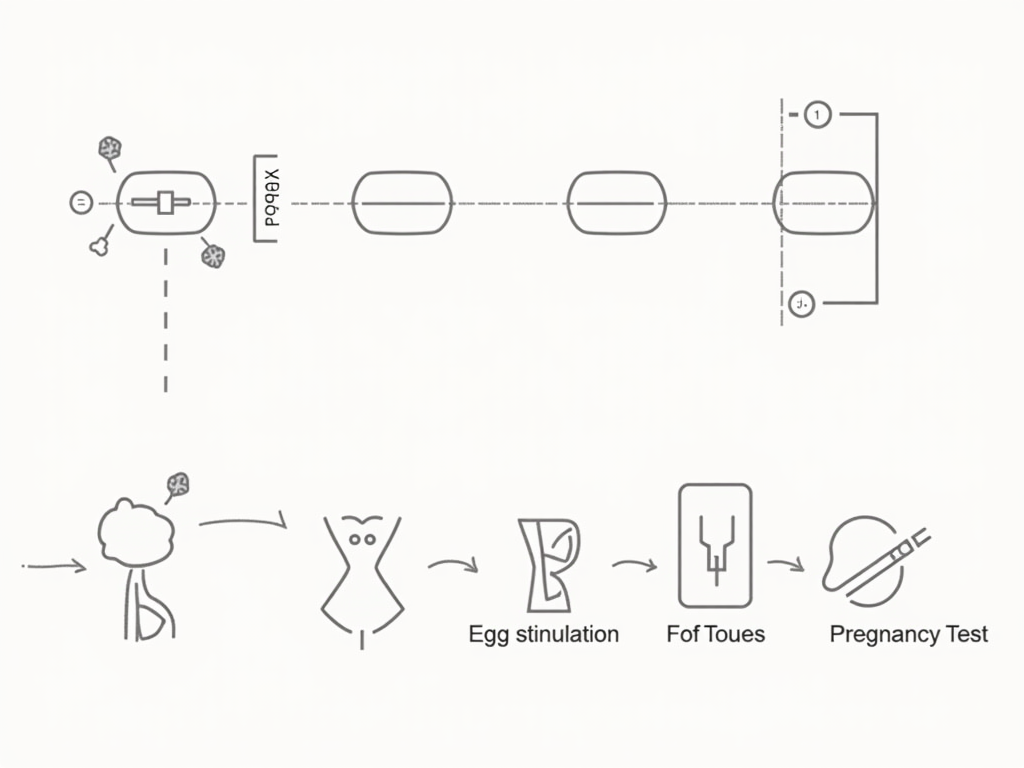 IVF process steps diagram