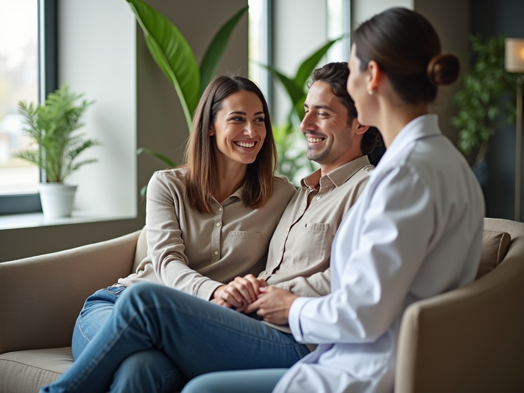 Couple awaiting fertility treatment results