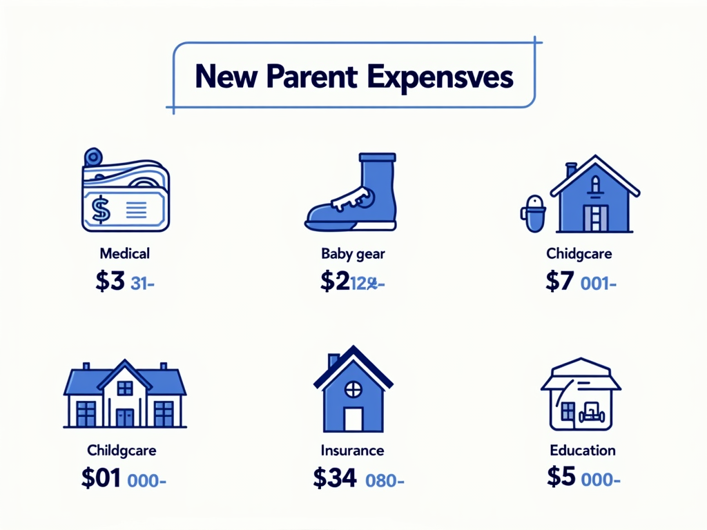 Infographic of new parent expenses