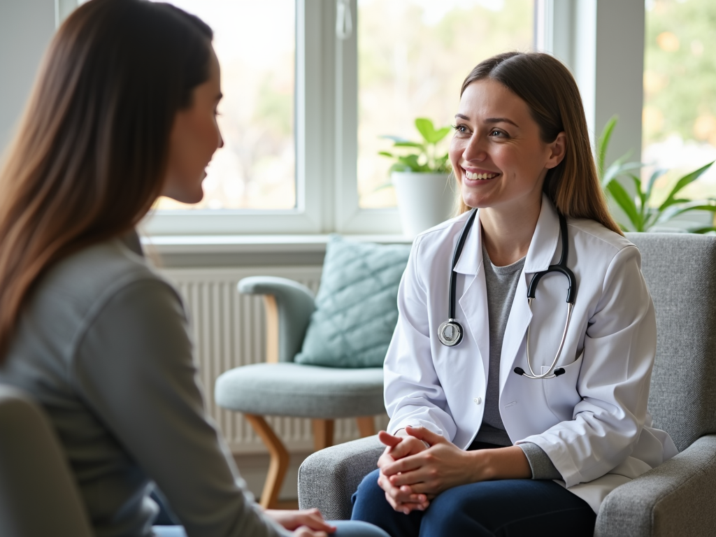 Doctor consulting with patient about fertility preservation