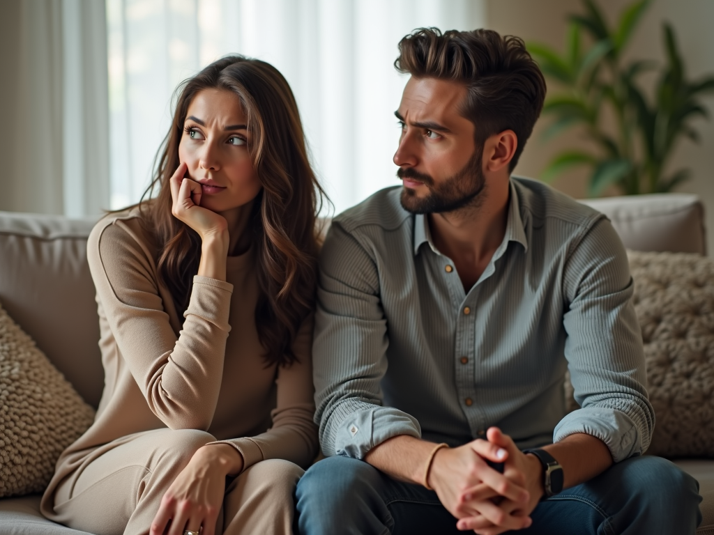 Couple reflecting on fertility challenges