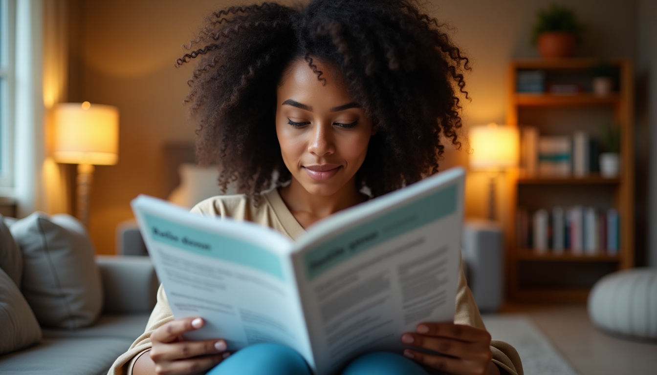 Man sitting at a table with IVF informational booklets, illustrating a personal journey through fertility preservation research.