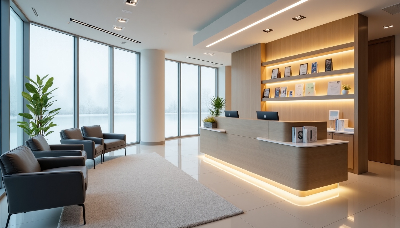 Welcoming fertility clinic waiting area