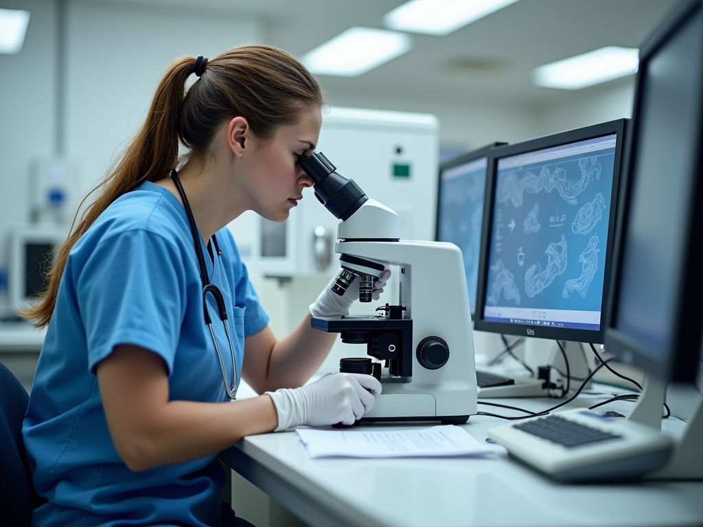 Technician handling fertility preservation in lab