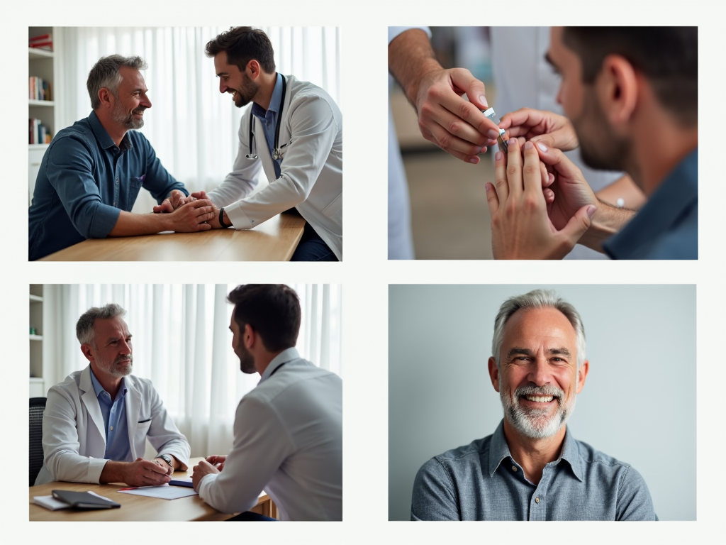 Steps of hormone therapy for male fertility