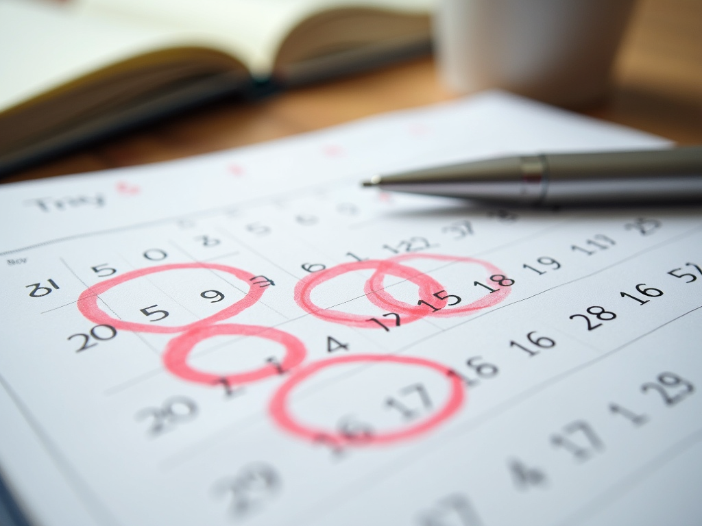 Calendar for tracking fertility