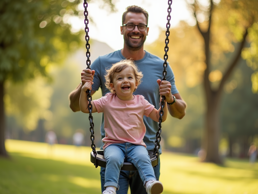 Father with child, showing benefits of sperm banking