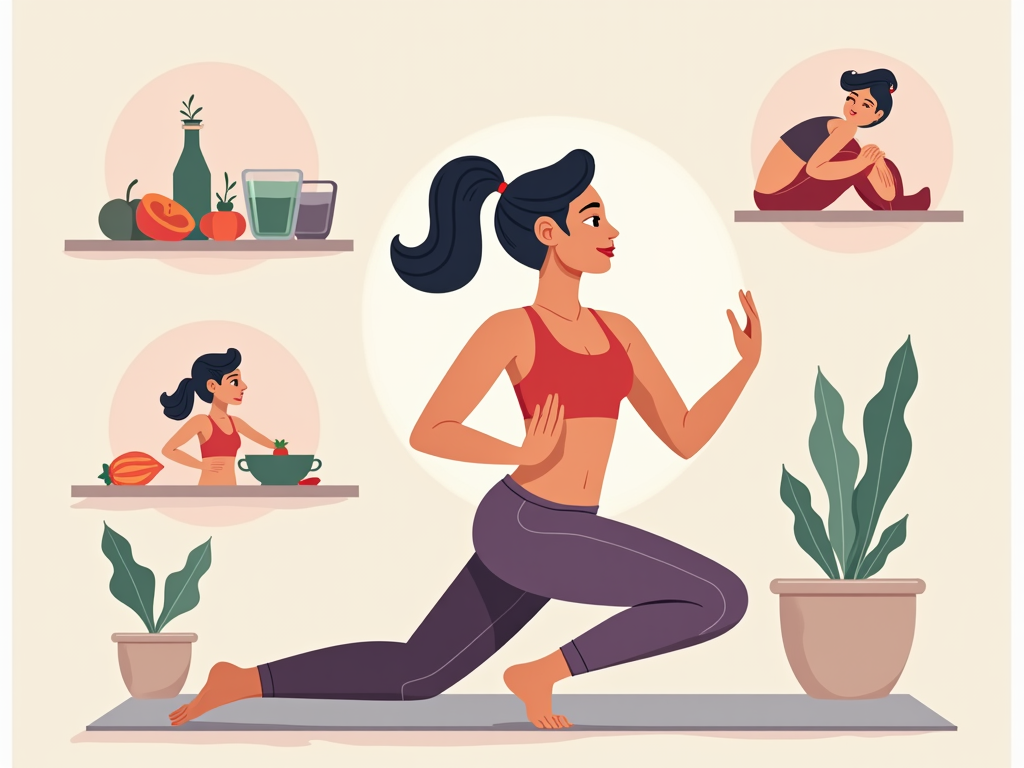 Person practicing yoga for fertility health.