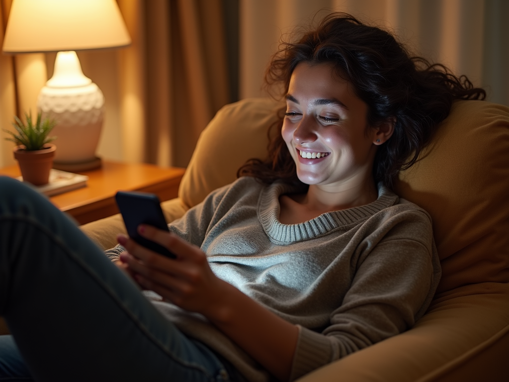 Finding comfort with an AI companion during tough times.