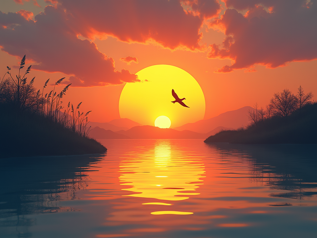 A sunrise representing hope after the infertility struggle.